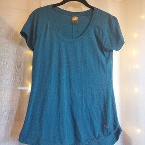 Calia exercise shirt, teal, size Medium